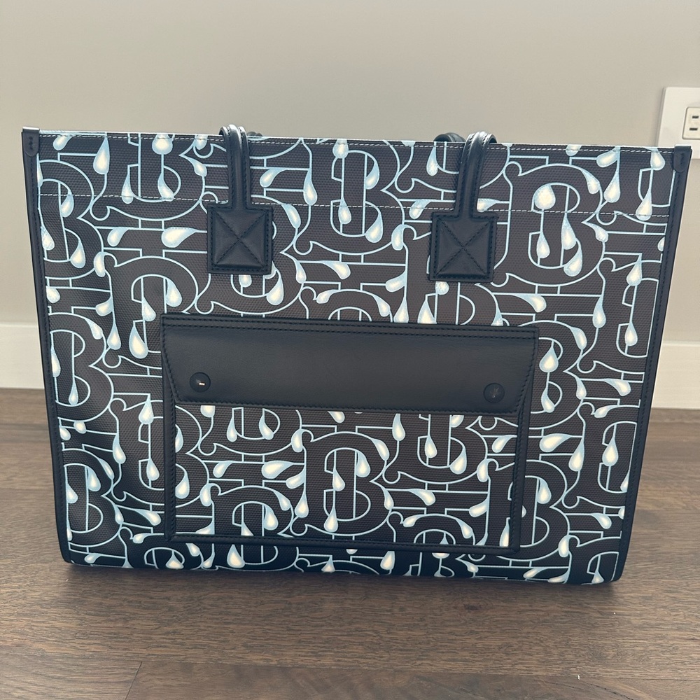 Burberry Rain Capsule Monogram Print Tote
